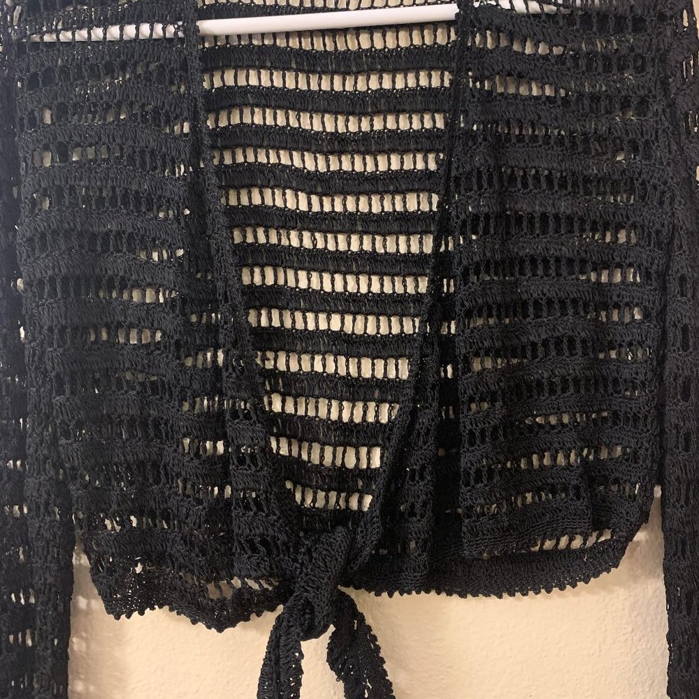 Knit Top w/ Tie Waist